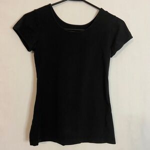 Downeast Basics Black Short / Cap Sleeve T-Shirt Size XXS